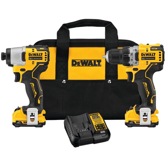 DeWalt 12V MAX Brushless Cordless Drill & Impact Driver Kit