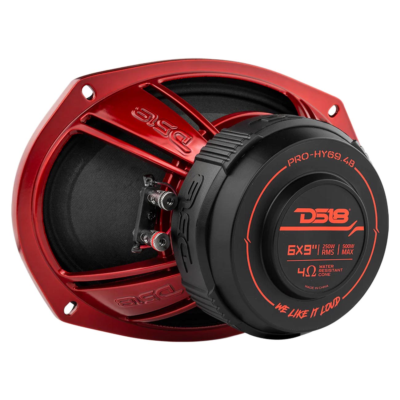 DS18 Pro 6 x 9″ Hybrid Midrange Loudspeaker with Built-in Driver 250W RMS / 500W Max, 4 Ohms (Sold Each)