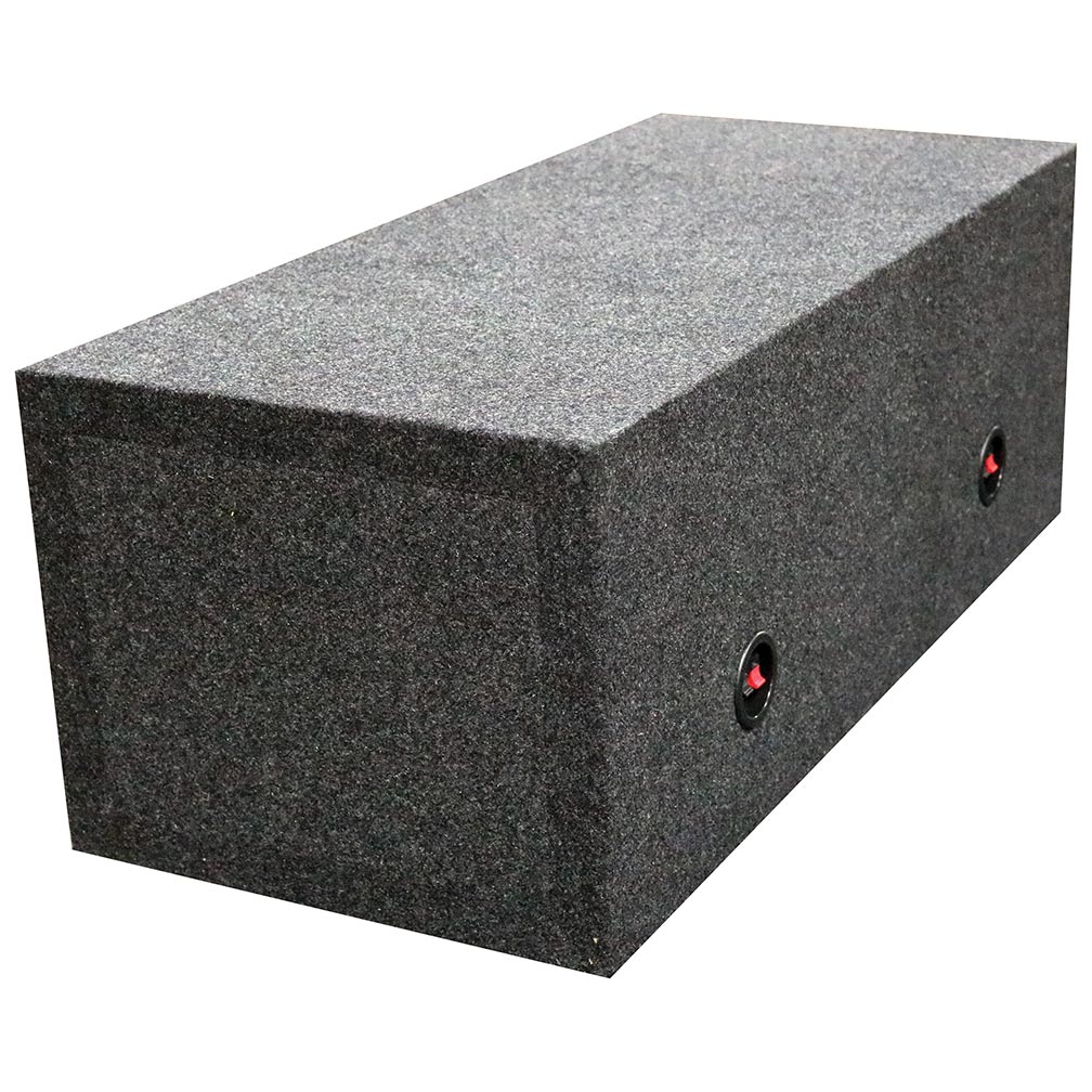 QPower Dual 12″ Slot-Ported Empty Woofer Enclosure