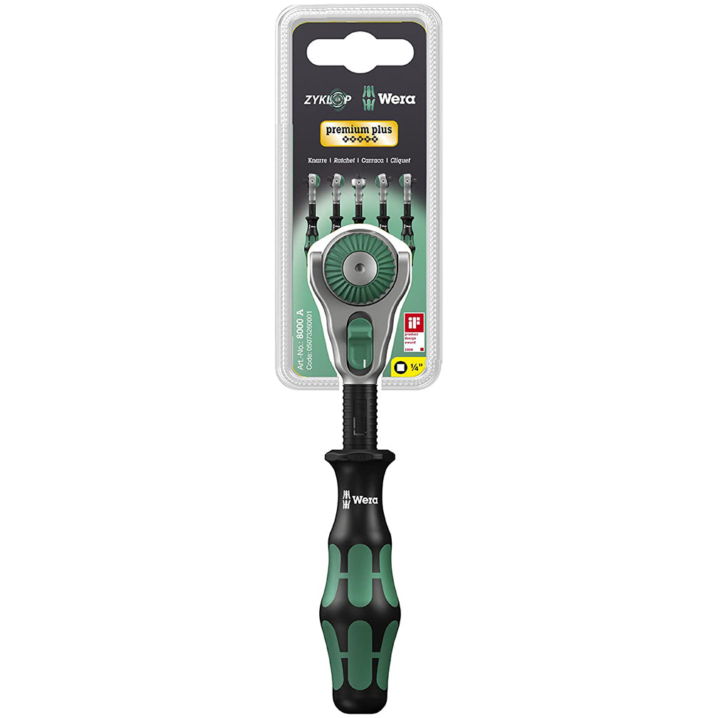 Wera 1/4” Drive 6" Speed Ratchet