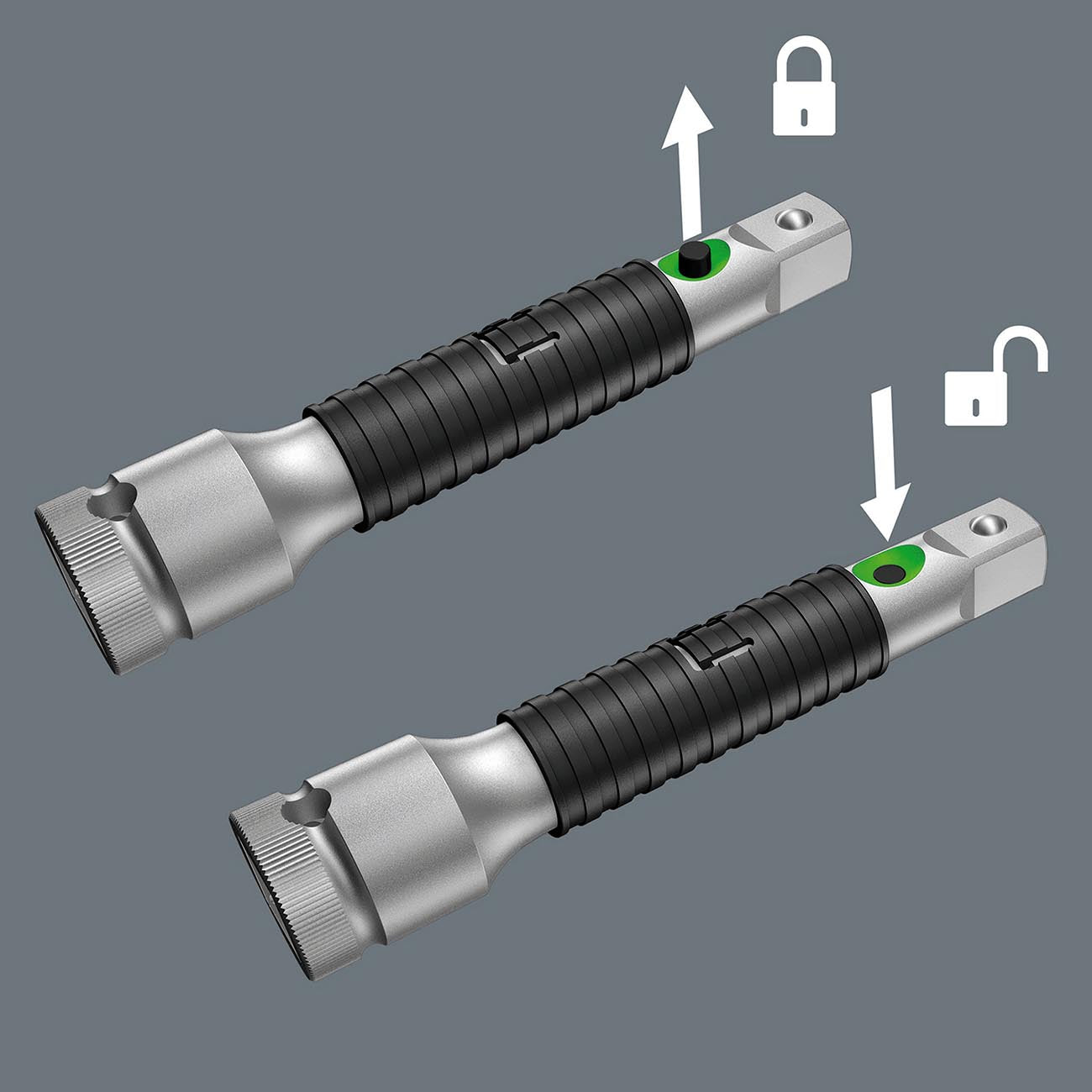 Wera Zyklop 8796 Flexible-lock 1/4" Drive X 6" (150mm) Extension