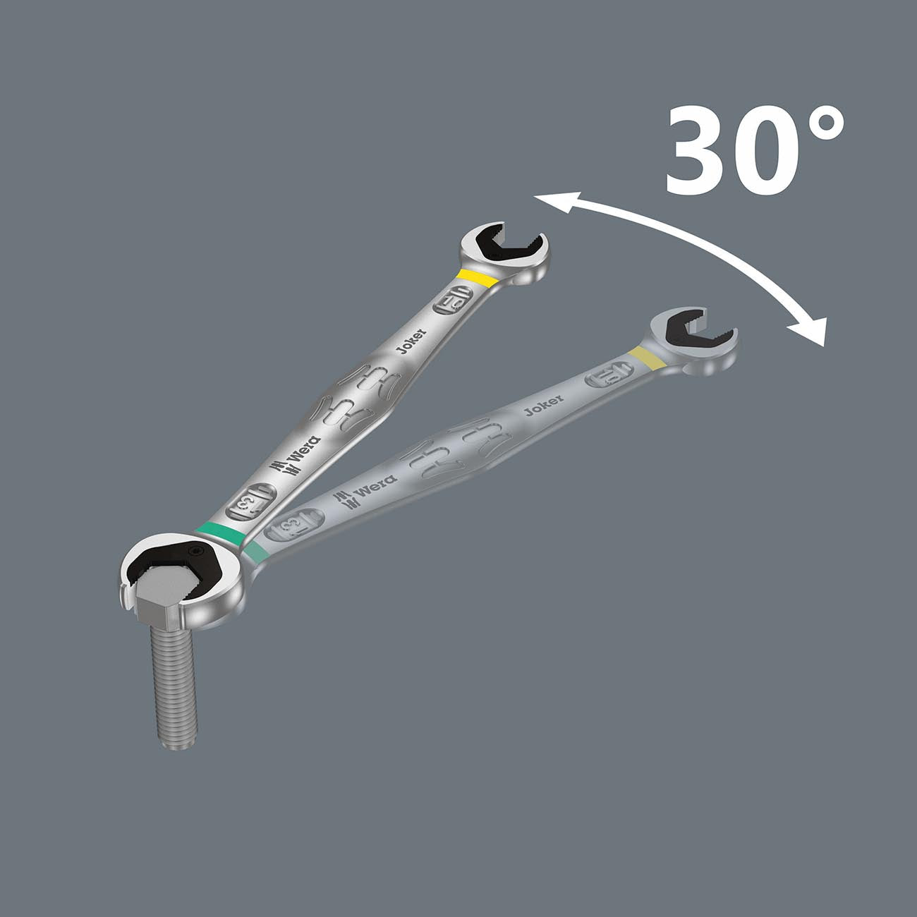 Wera 6002 Joker 10mm/13mm Double Open-ended Wrenches