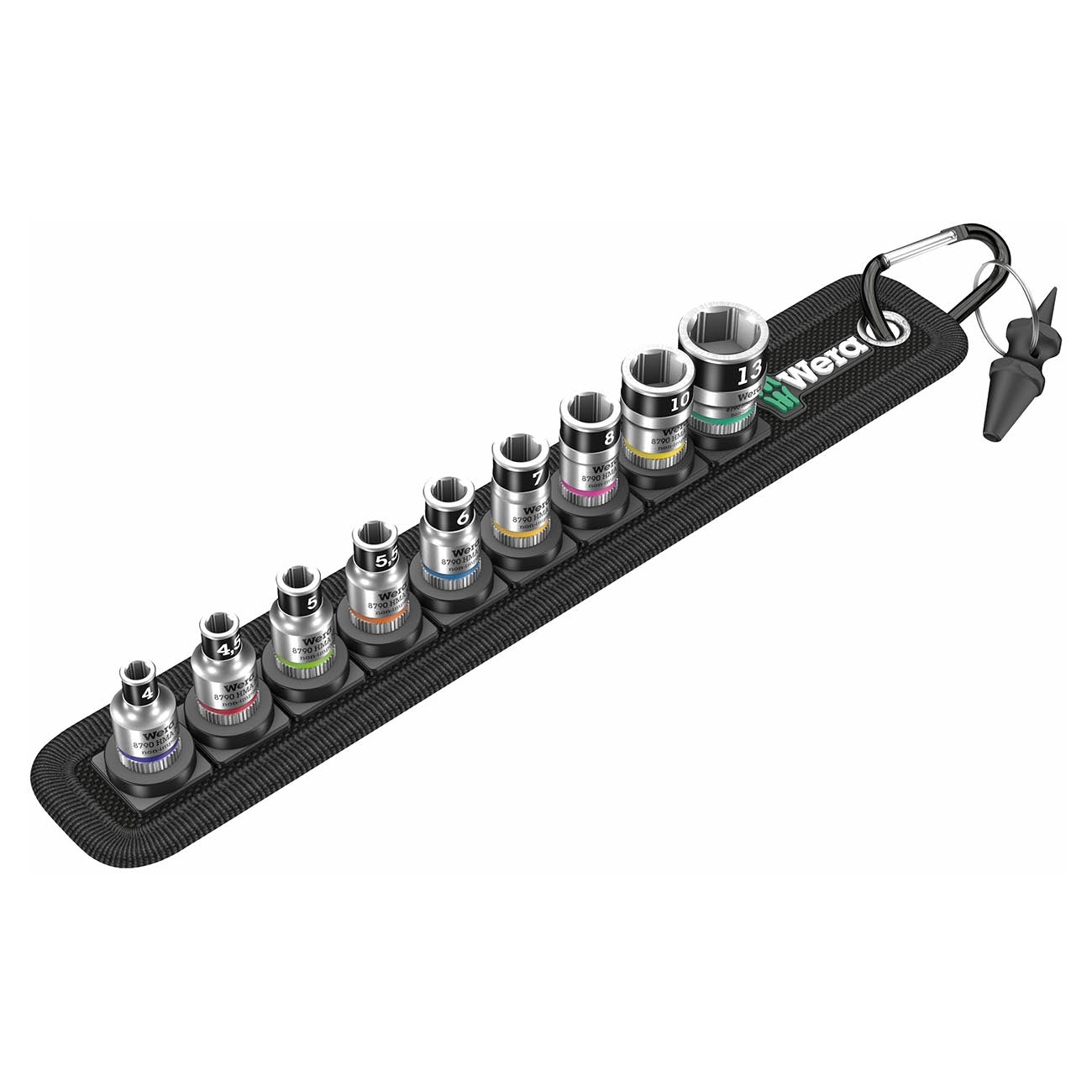 Wera 1/4″ Drive Metric Sockets – On Storage Belt (10 Piece)