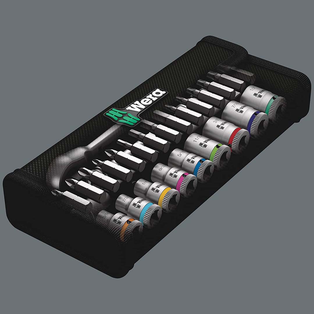 Wera Sae 1/4" Drive Ratchet Set (28 Piece)