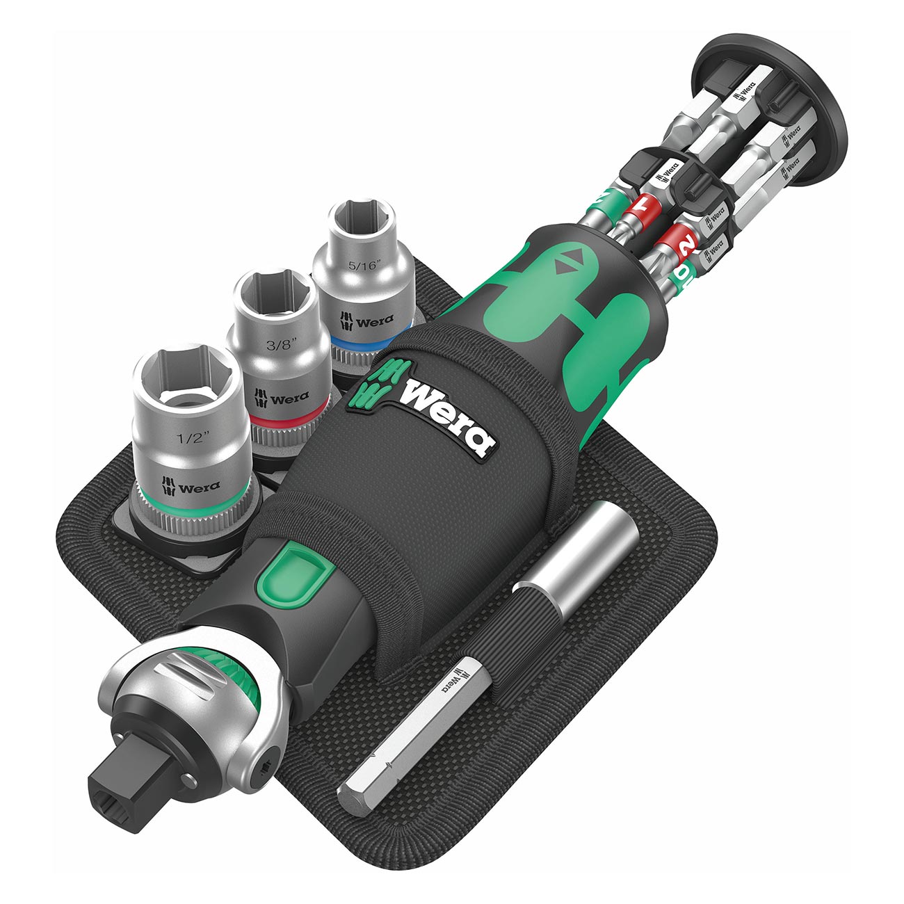 Wera 8009 Zyklop Pocket Sae Ratchet Set (18 Piece Set)