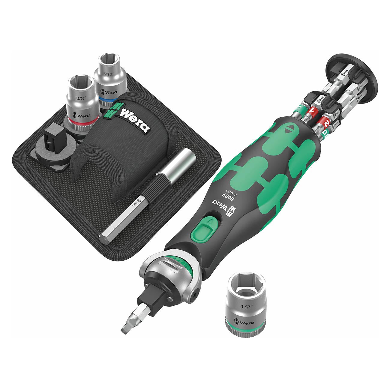 Wera 8009 Zyklop Pocket Sae Ratchet Set (18 Piece Set)