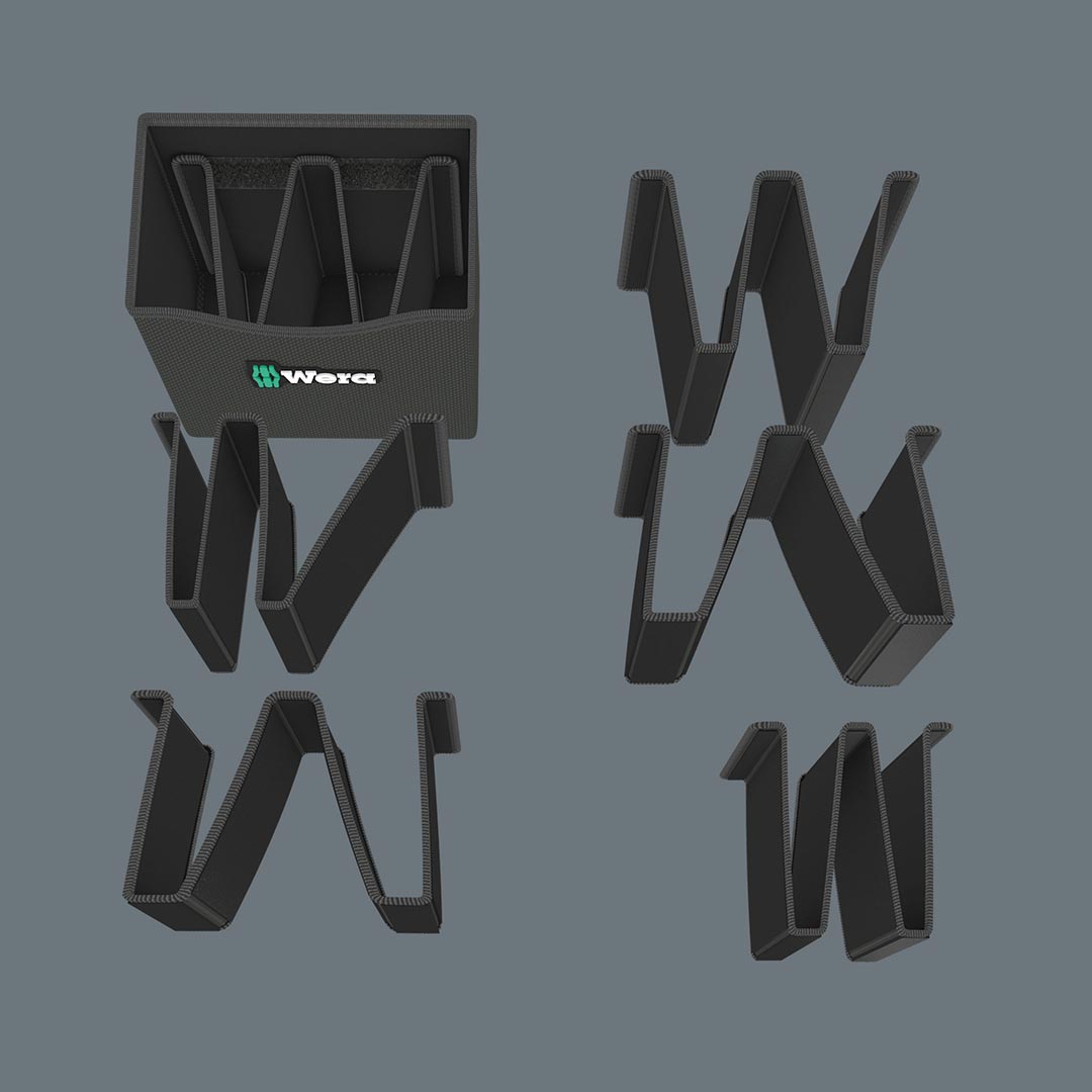 Wera 2go 4 Tool Quiver With Adjustable Partitions