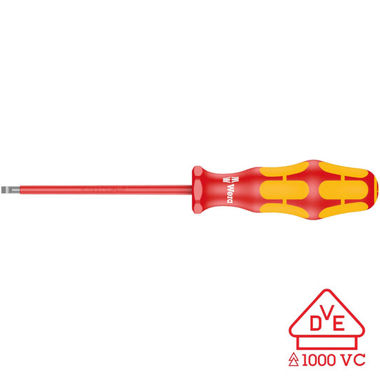 Wera Screwdriver: Insulated Slotted 1.2mm X 80mm (with Lasertip)