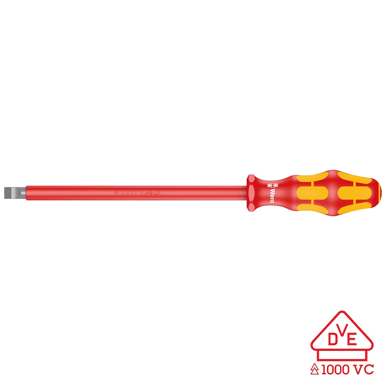 Wera Screwdriver: Insulated Slotted 1.6mm X 10mm (with Lasertip)