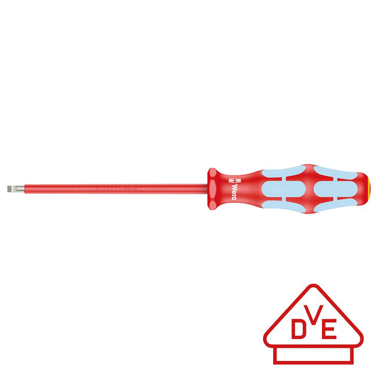 Wera Vde Insulated Stainless Steel Screwdriver: Slotted 4mm