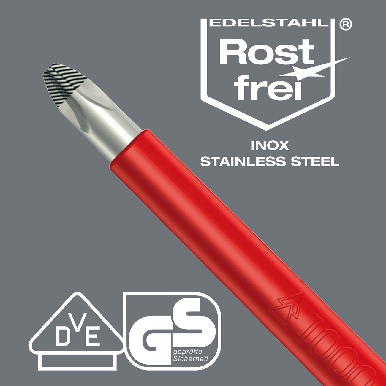 Wera Vde Insulated Stainless Steel Screwdriver: Slotted 4mm