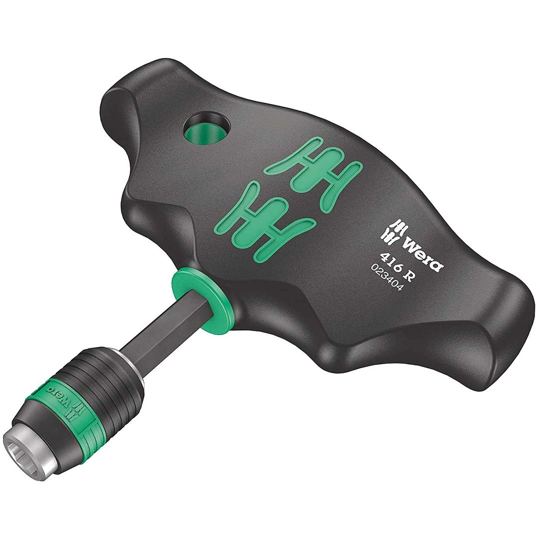 Wera T-handle 1/4" Bitholding Screwdriver - Rapidaptor