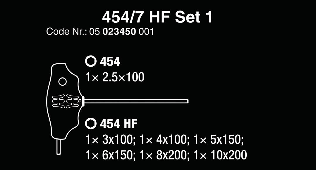 Wera T-handle Metric Hex-plus Driver Set With Rack (7-piece Set)