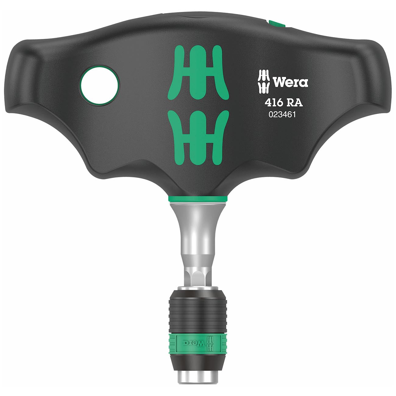 Wera T-handle Bitholding Screwdriver With Ratchet Function - Rapidaptor Quick-release Chuck