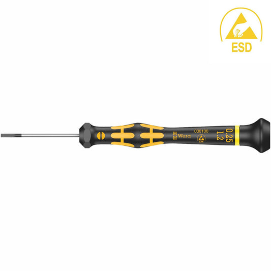 Wera Esd-safe Kraftform Micro Screwdriver – Slotted 1.2 X 40 Mm