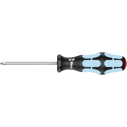 Wera Screwdriver: Phillips Ph1 X 80mm - Stainless Steel (with Lasertip)