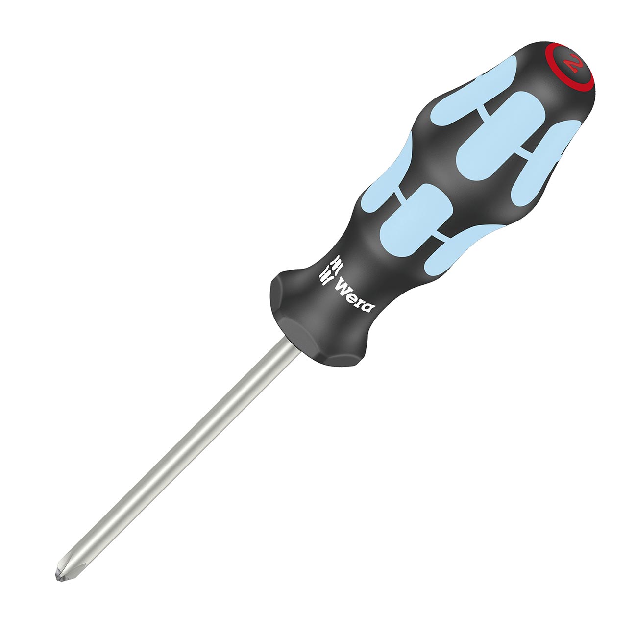 Wera Screwdriver: Phillips Ph1 X 80mm - Stainless Steel (with Lasertip)