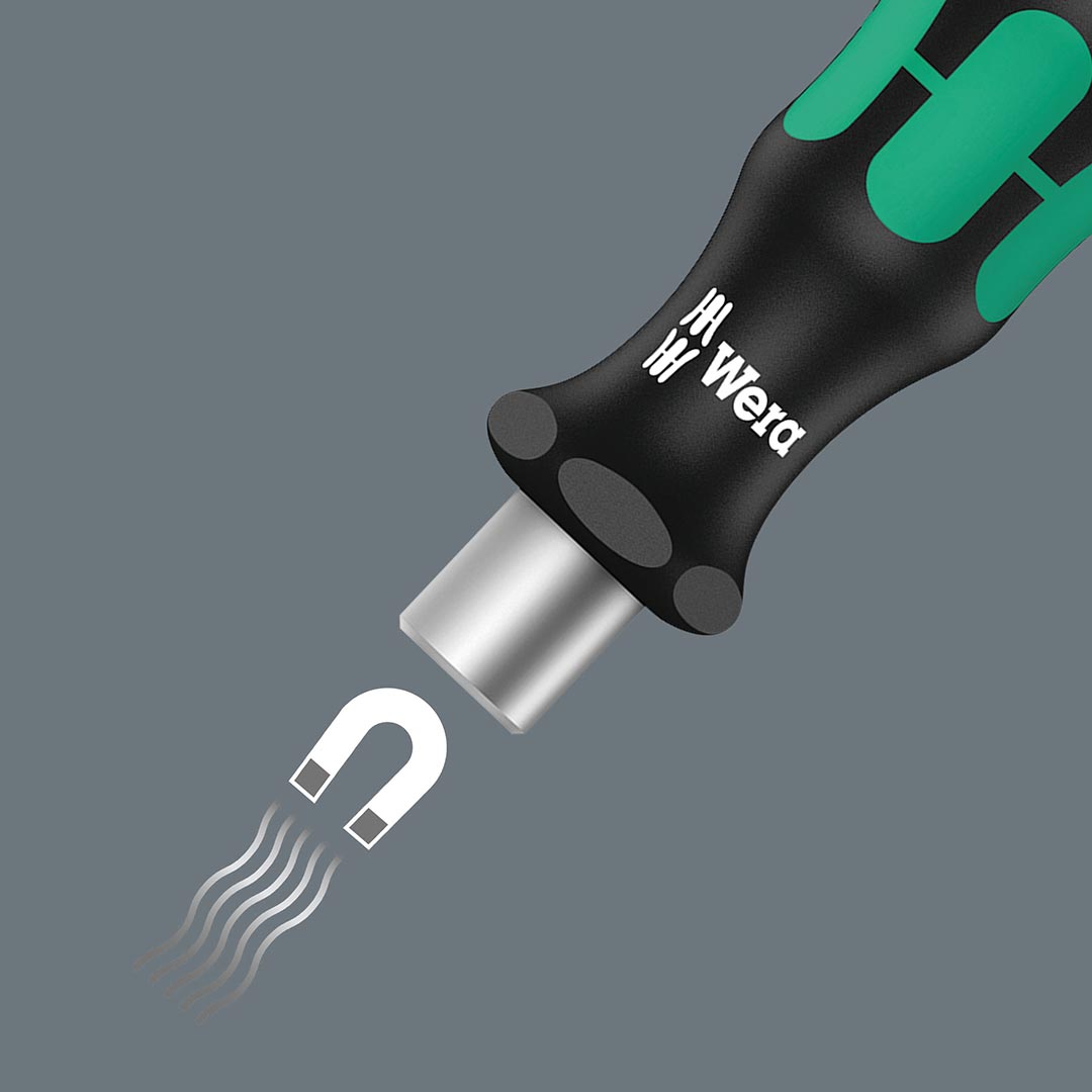 Wera Bitholding Screwdriver Handle With Magnetic Bit Holder