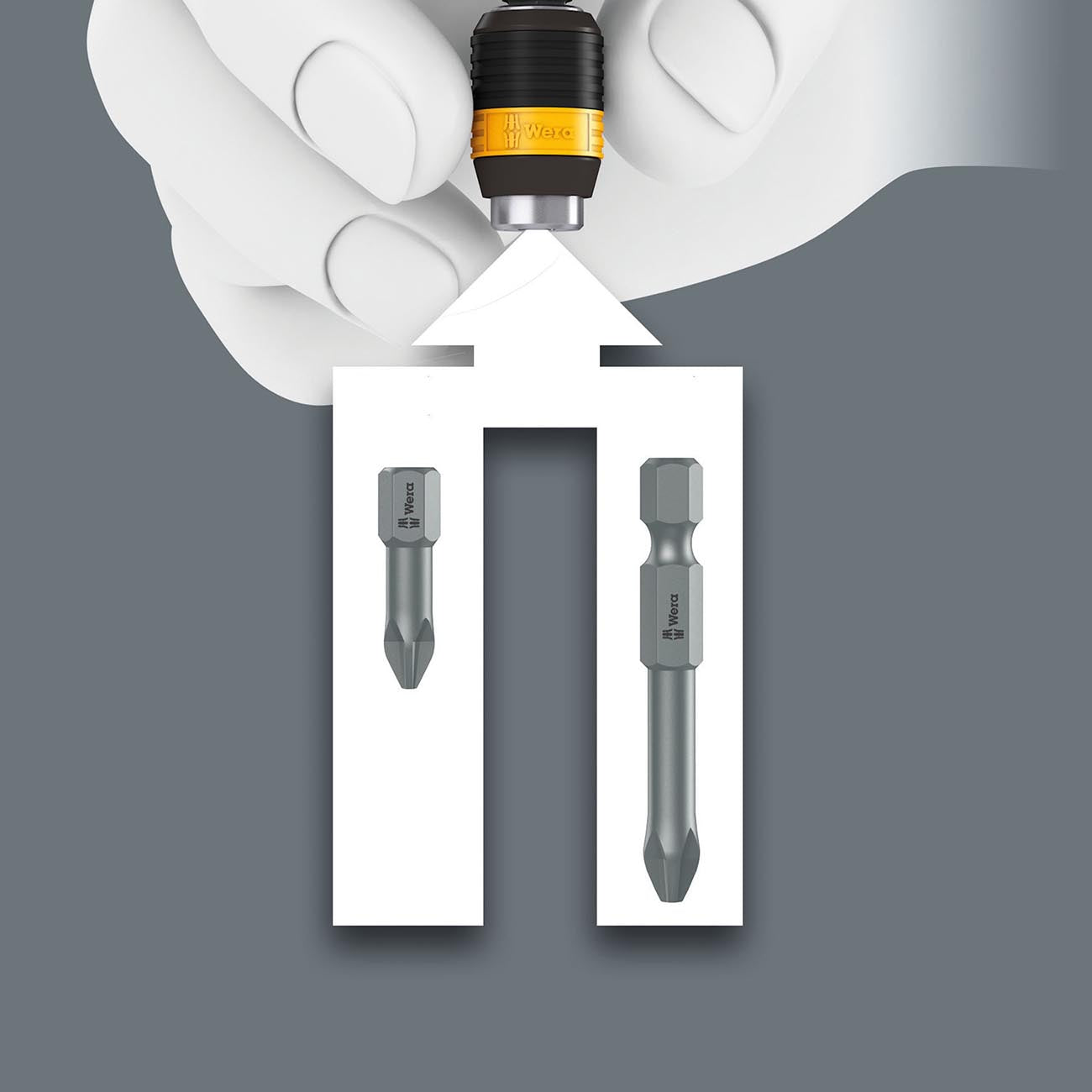 Wera Esd-safe Bitholding Screwdriver - 1/4" Drive (non-magnetic)