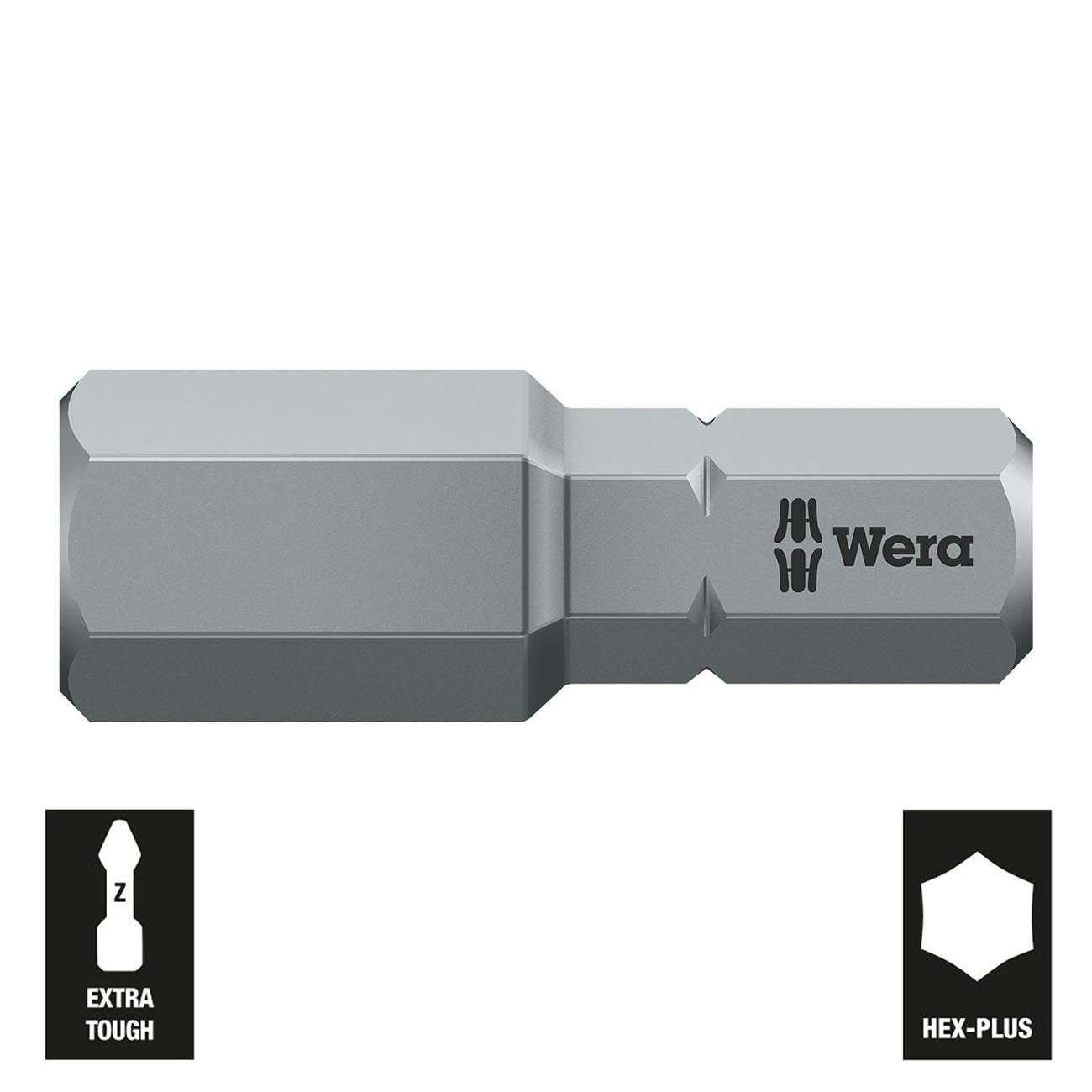 Wera 8mm Hex-plus Bit - 1/4" Drive