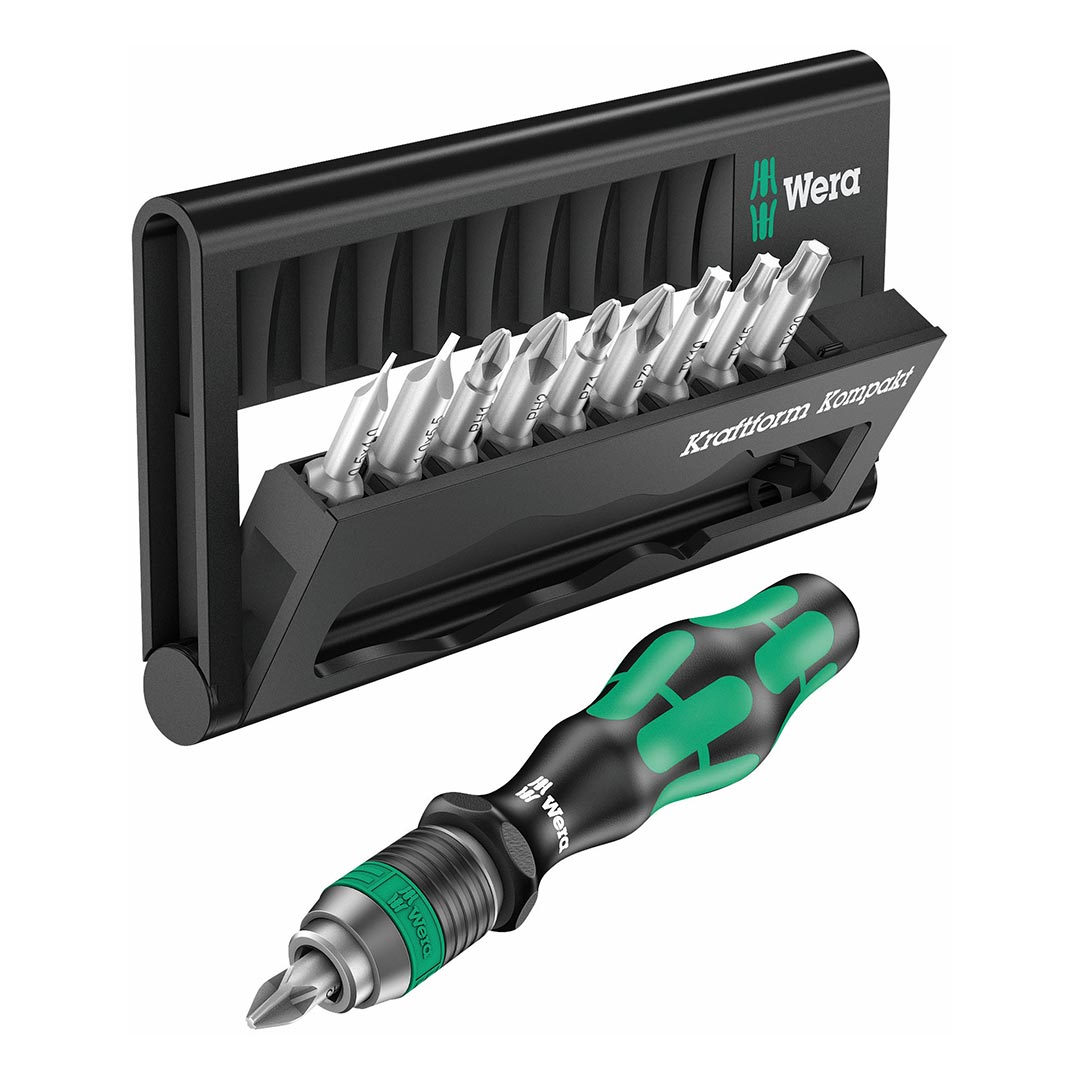 Wera 1/4″ Screwdriver Bit Set And Carrying Case (10 Piece)