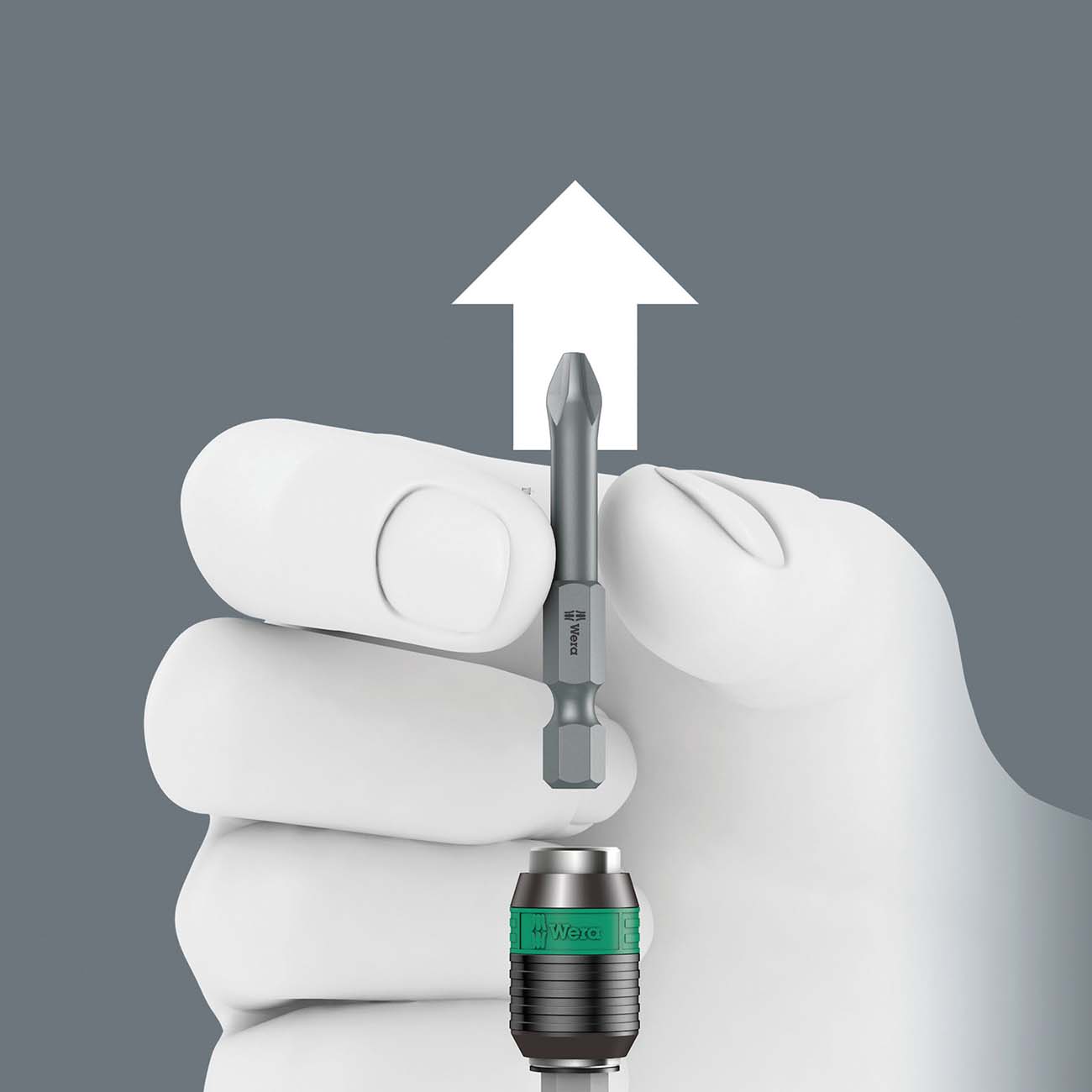 Wera Bit-holding Screwdriver Handle With Rapidaptor Quick-release