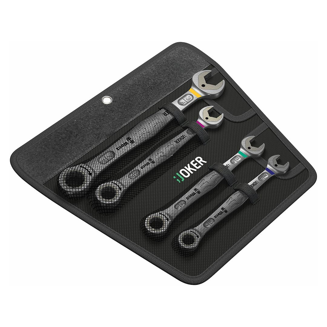 Wera Joker Sae Ratcheting Combination Wrench (4-piece Set)