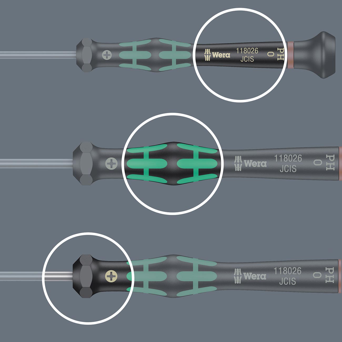 Wera Screwdriver Electronic Multi-bit Set With Bit Holder (11 Piece)