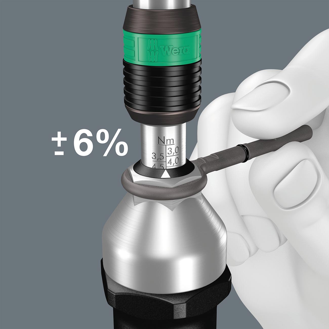 Wera Adjustable Torque Pistol Handle Screwdriver Handle With Quick-release Chuck (nm Scale)