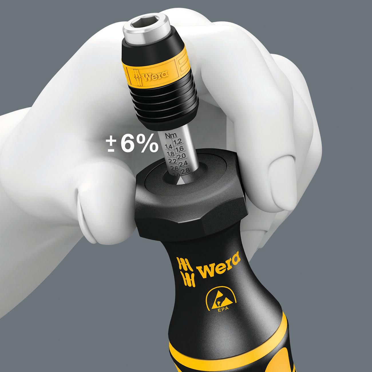 Wera Adjustable Esd Safe Torque Screwdriver With Quick Release Chuck (in. Lbs.)