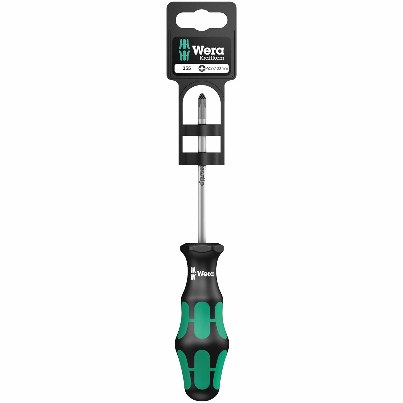 Wera Screwdriver: Pozidriv Pz #2 X 100 Mm (on Hang-tag)