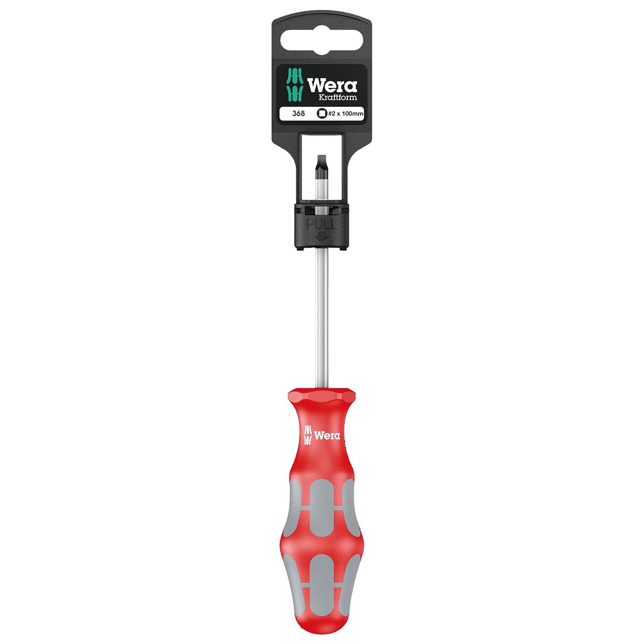 Wera Screwdriver: Square Sq #1 X 80mm (on Hang-tag)