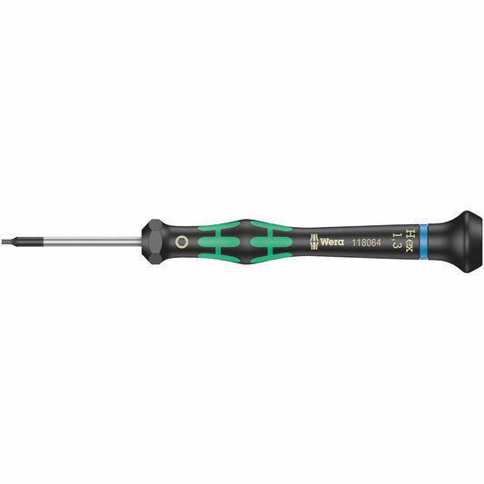 Wera Micro Electronics Precision Metric Hex-plus Screwdriver – 1.3mm X 40mm