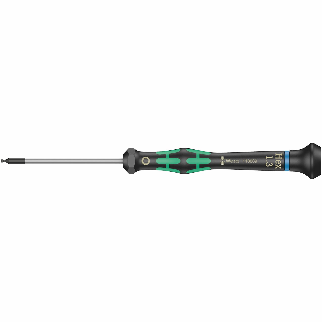 Wera Precision Metric Hex Screwdriver – 1.3mm X 60mm (with Ball End)