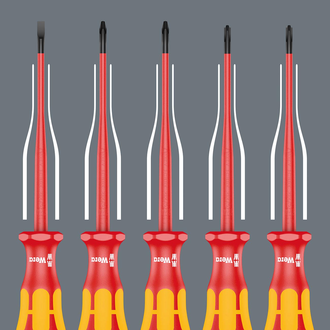 Wera Vde Insulated Screwdriver Set (7-piece Set)