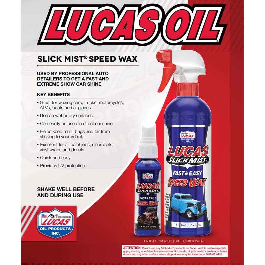 Lucas Oil Slick Mist Speed Wax 24 Oz