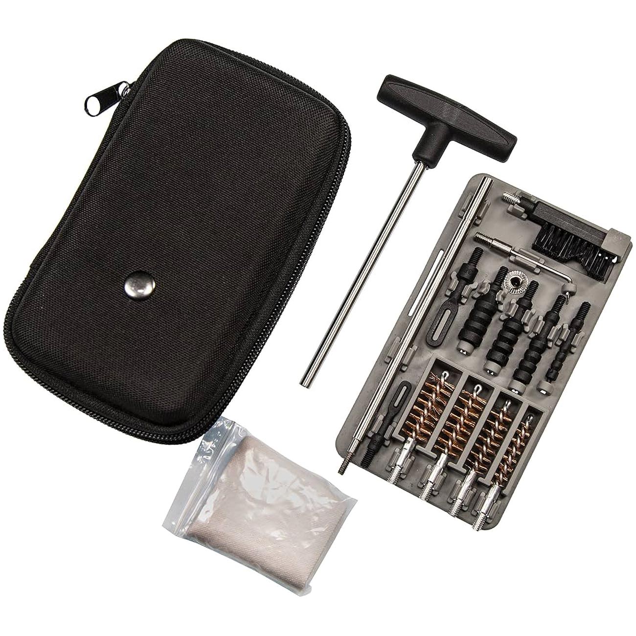 Tipton Compact Pistol Cleaning Kit For 9mm 10mm .22 .357 .38 .40 And .45 Caliber Handguns