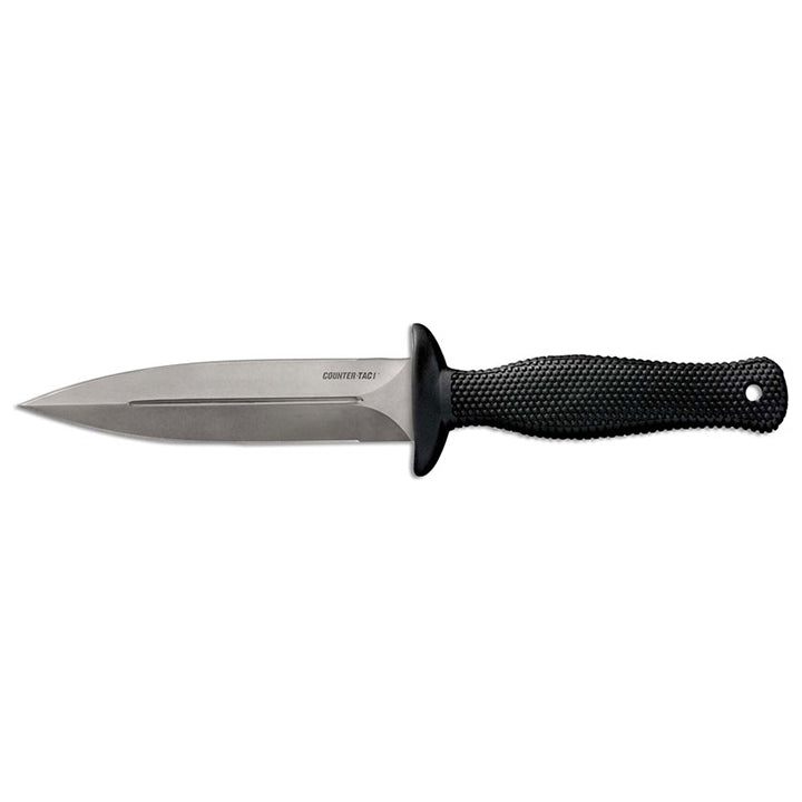 Cold Steel Counter Tac I Aus 8a Fixed Blade-9-1/2" Length Black/silver 5"