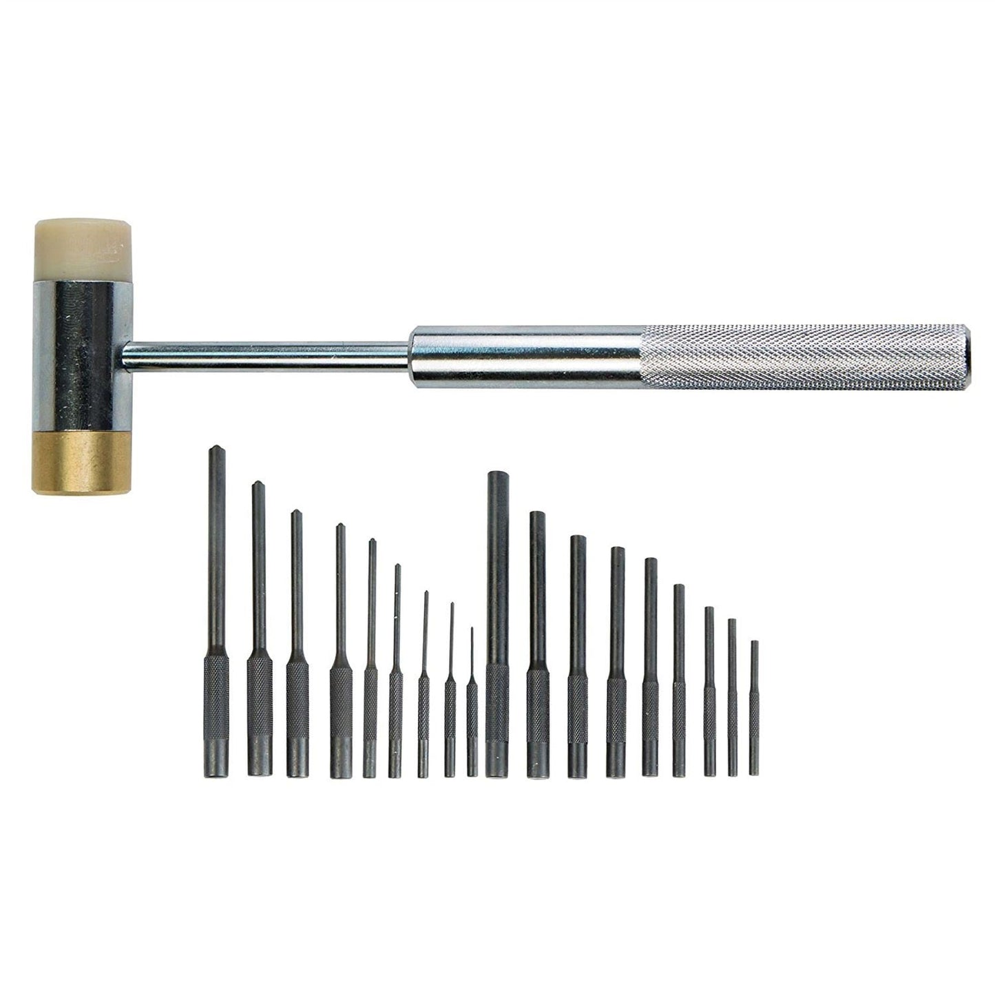 Wheeler Master Roll Pin Punch Set