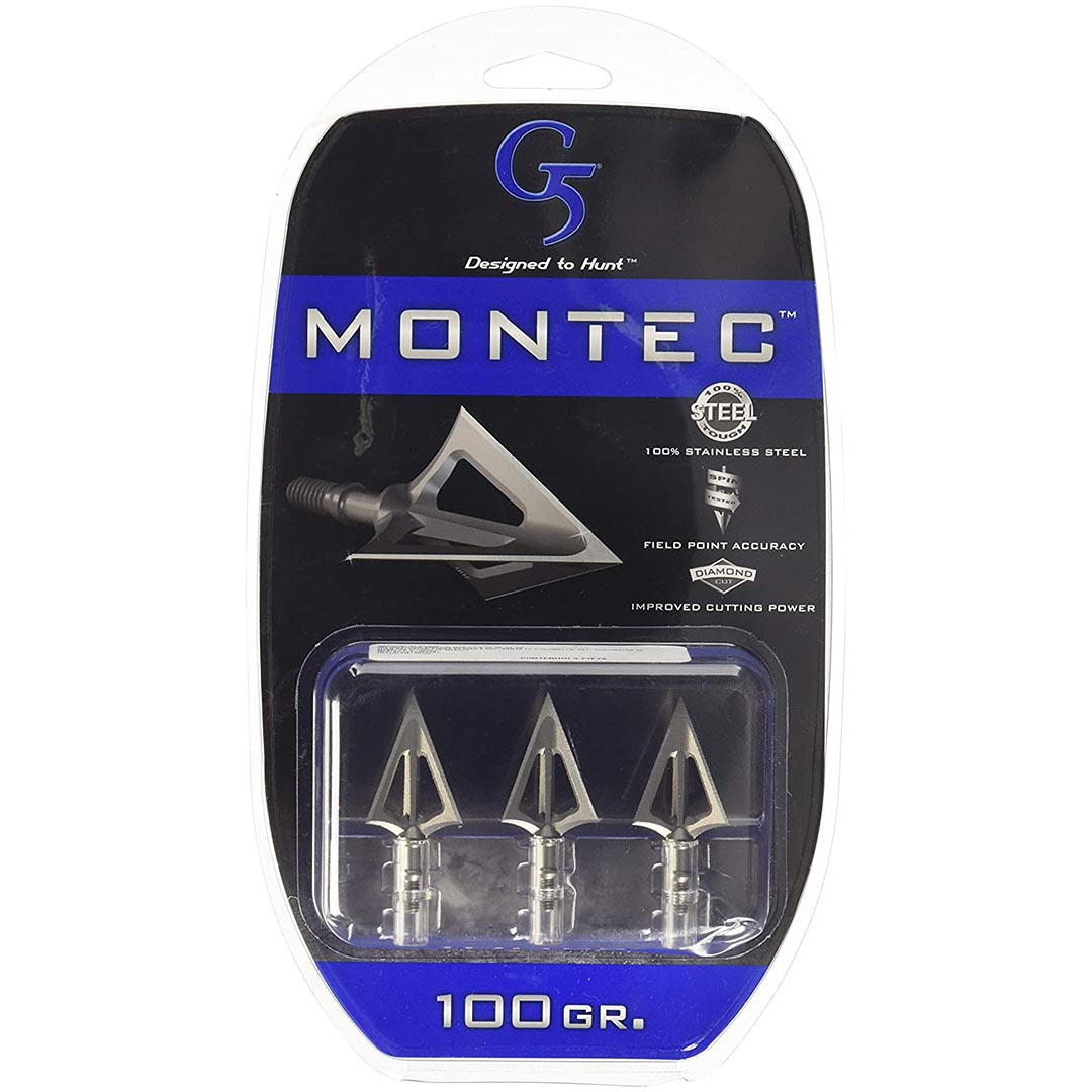 G5 Outdoors Montec Broadhead - 100 Grain (3-pack)