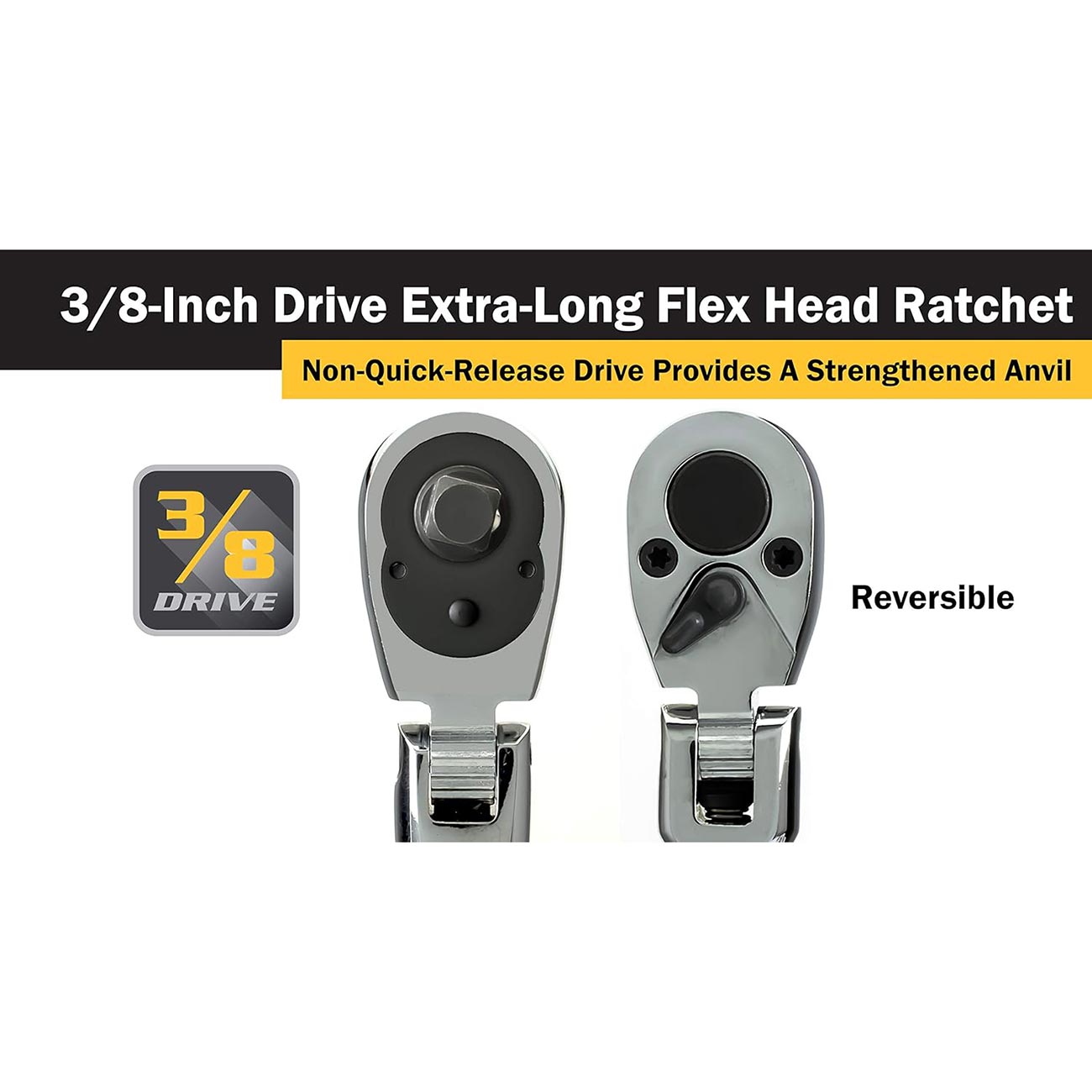 Titan 3/8" Drive X 18" Extra-long Flex Head Ratchet