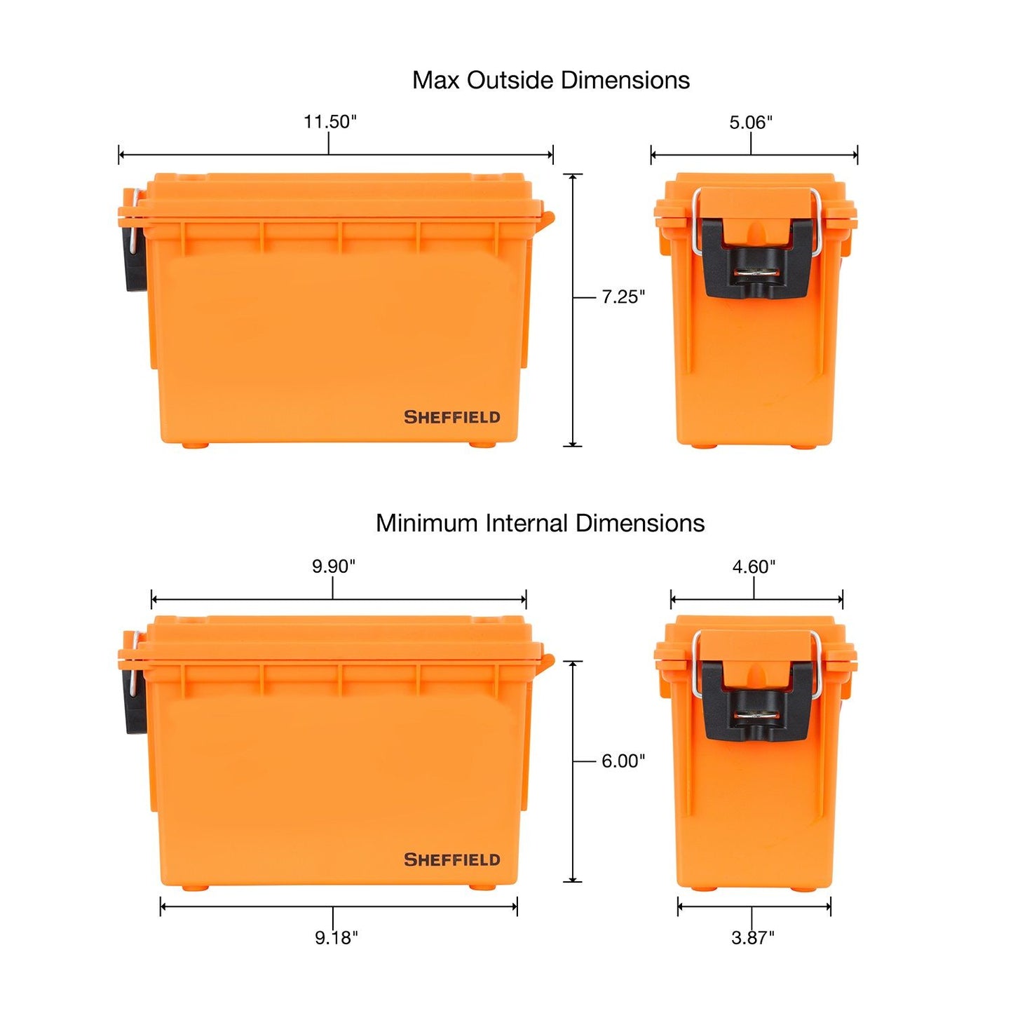 Sheffield Field Box- Safety Orange (made In U.s.a.)