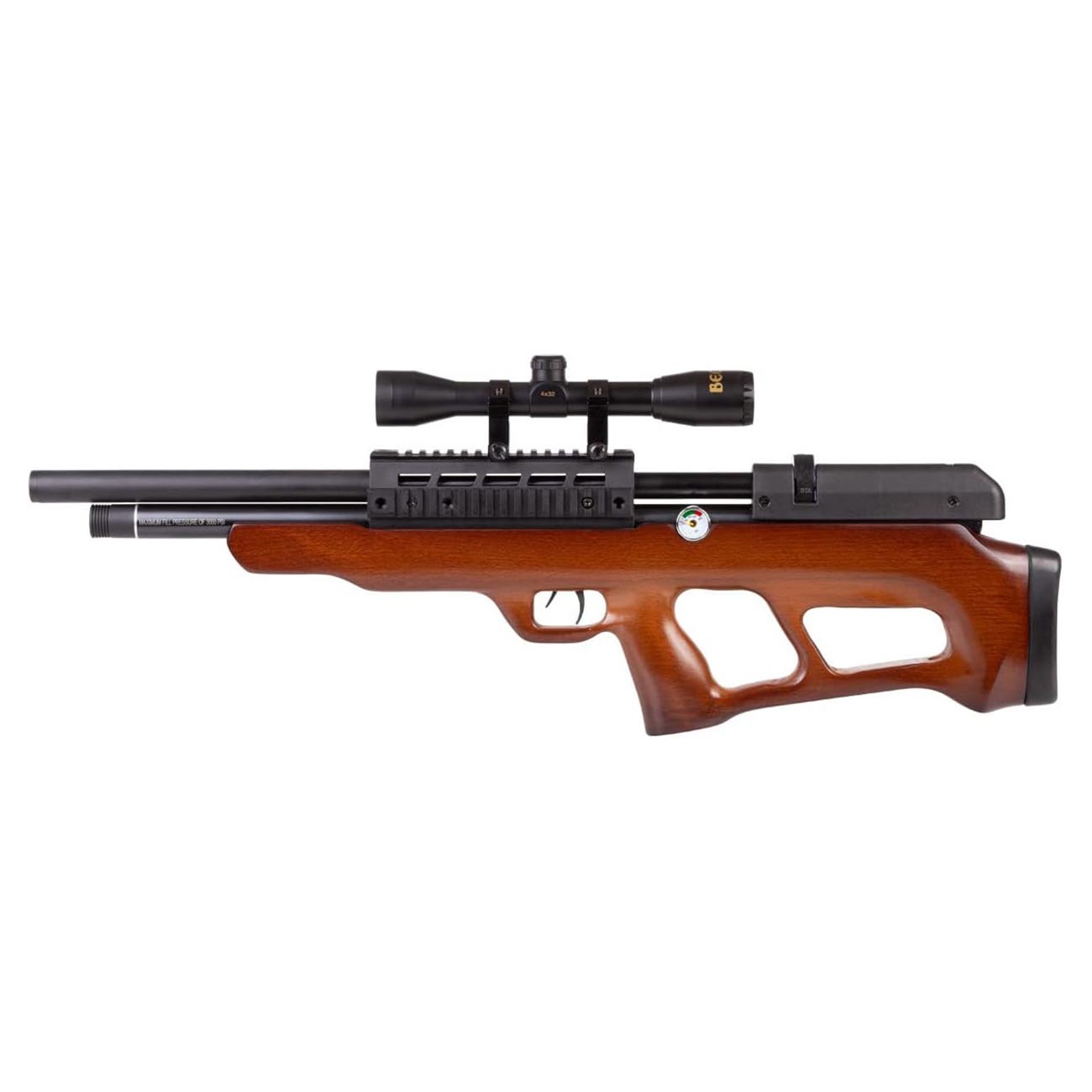 Beeman Commodore .177 Pcp Underlever 3500 Psi Air Rifle Combo 12shot Magazine W/4 X 32 Scope