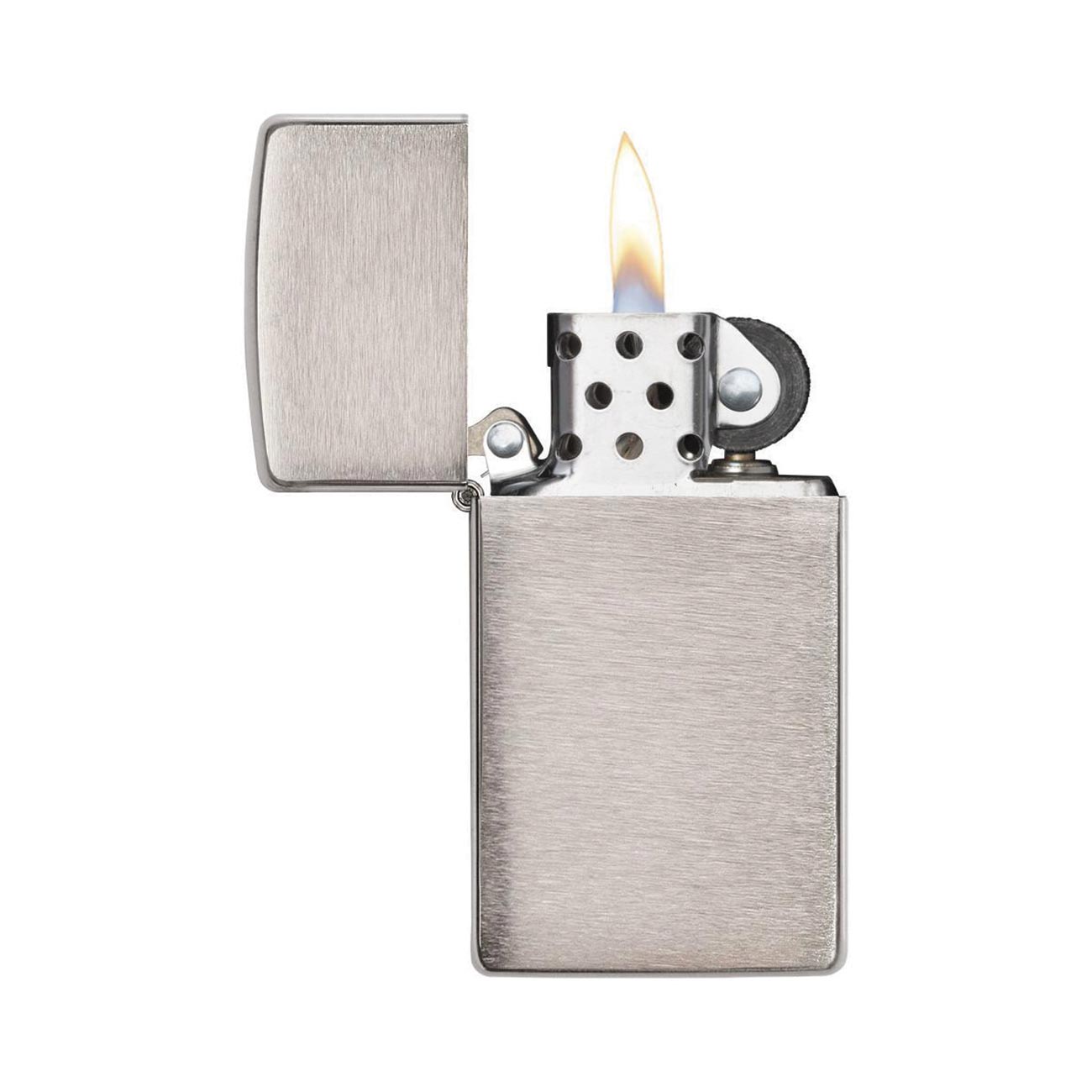 Zippo *1600* Windproof Lighter Slim Brushed Chrome