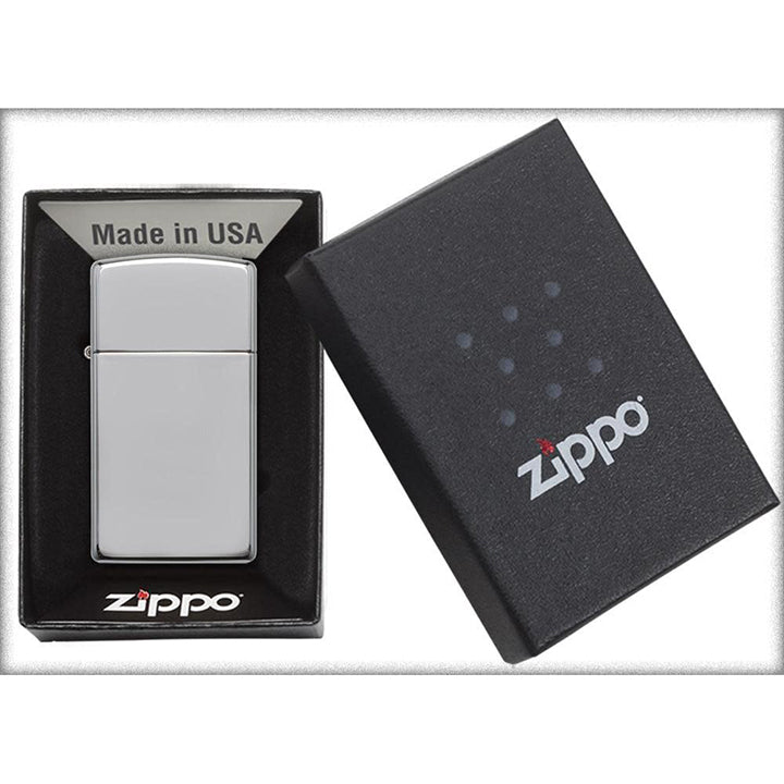 Zippo Windproof Lighter Slim Armor Case (1.5 Times Thicker)  High Polish Chrome