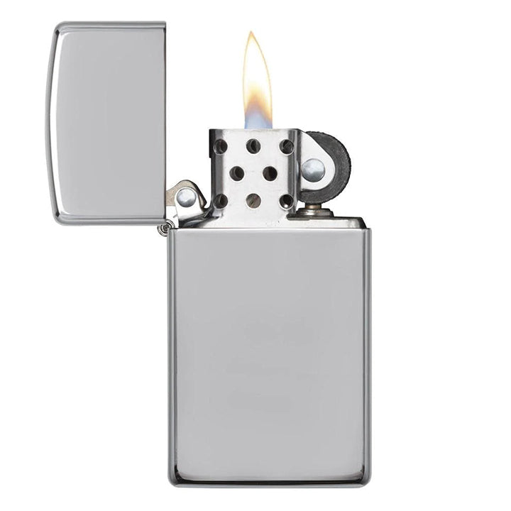 Zippo Windproof Lighter Slim Armor Case (1.5 Times Thicker)  High Polish Chrome