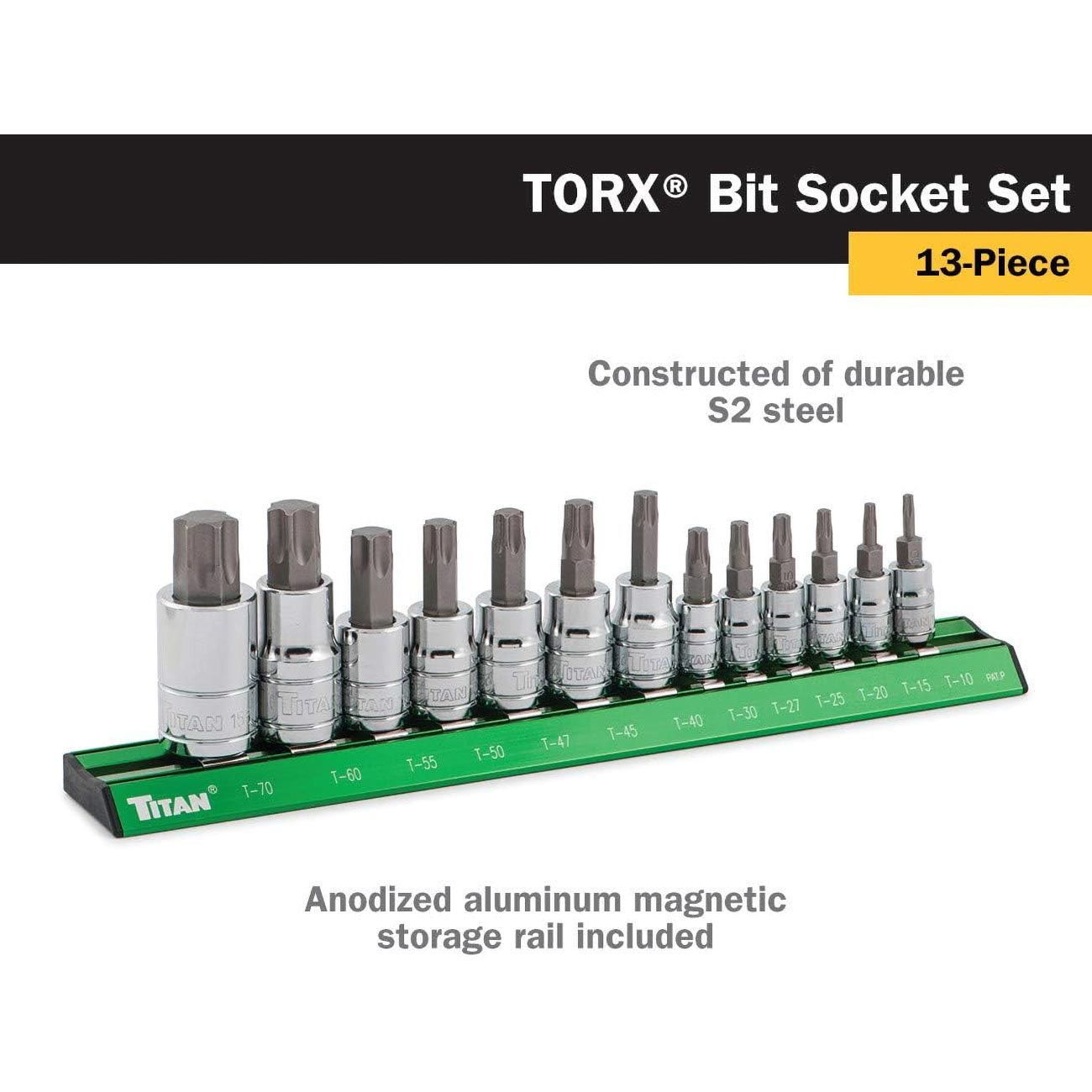 Titan Torx Bit Socket Set (13 Piece Set)