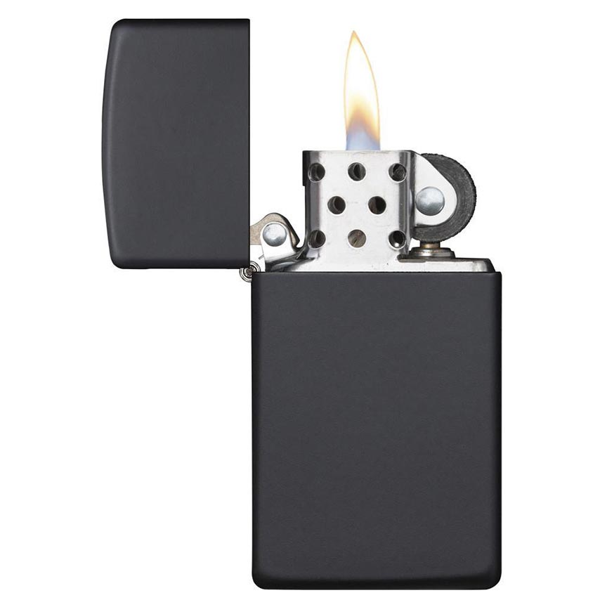 Zippo Windproof Lighter Slim Black Matte