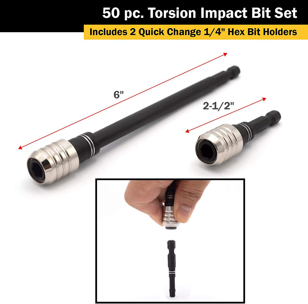 Titan 50 Pc Torsion Impact Bit Set