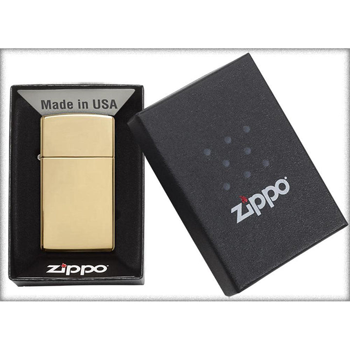 Zippo Slim Brass